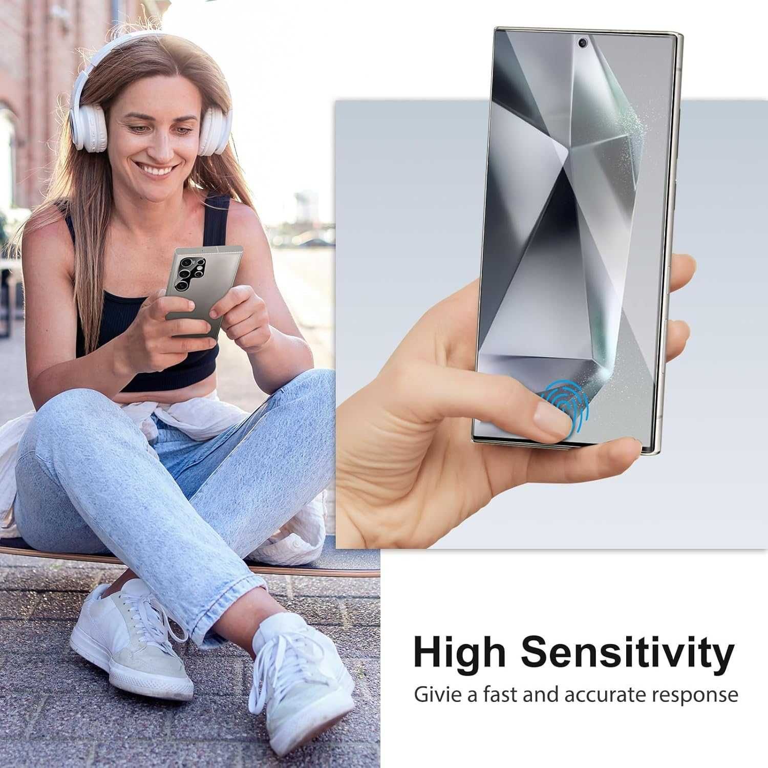SPARIN 3x szkło hartowane LCD 2x szkło aparat Samsung Galaxy S24 Ultra