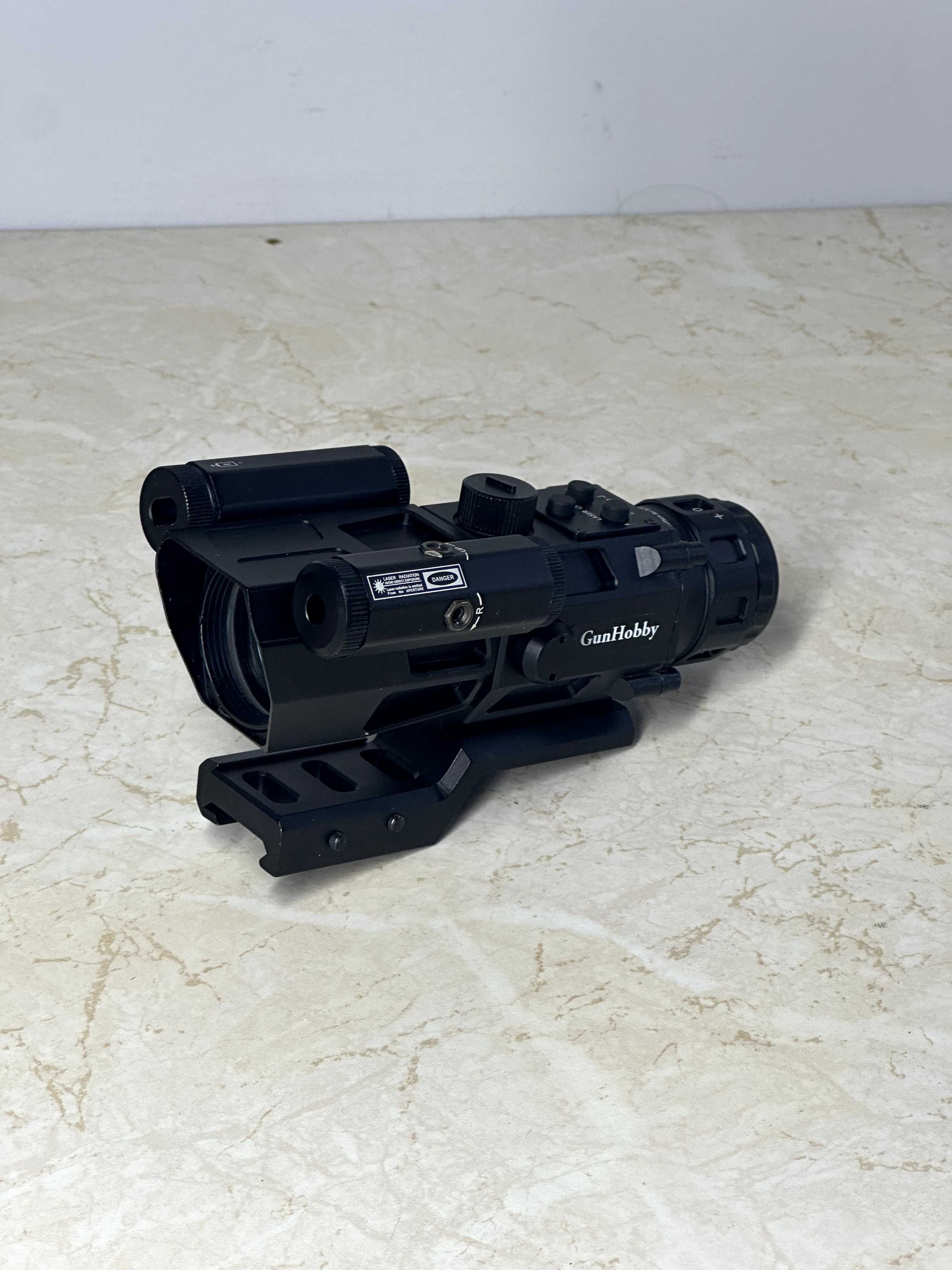 Прицел призматический коллиматор Gunhobby Fatal 4x32