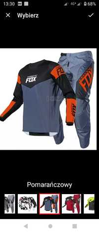 Strój enduro spodnie Jersey cross quad Fox nowe 38 XXL 40 XXXL