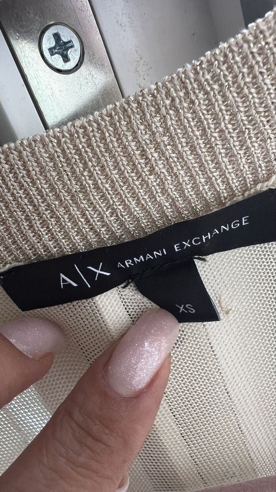 Жилетка топ оригинал Armani XS золото оверсайз до размера М