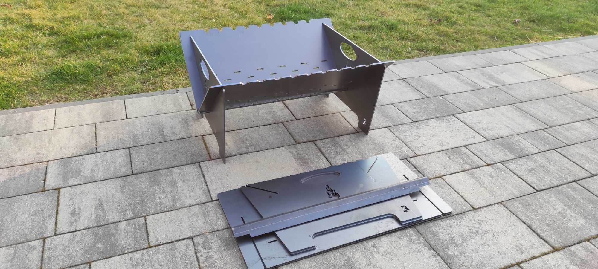 Palenisko Ogrodowe składane do ogrodu na kemping, blach 4mm