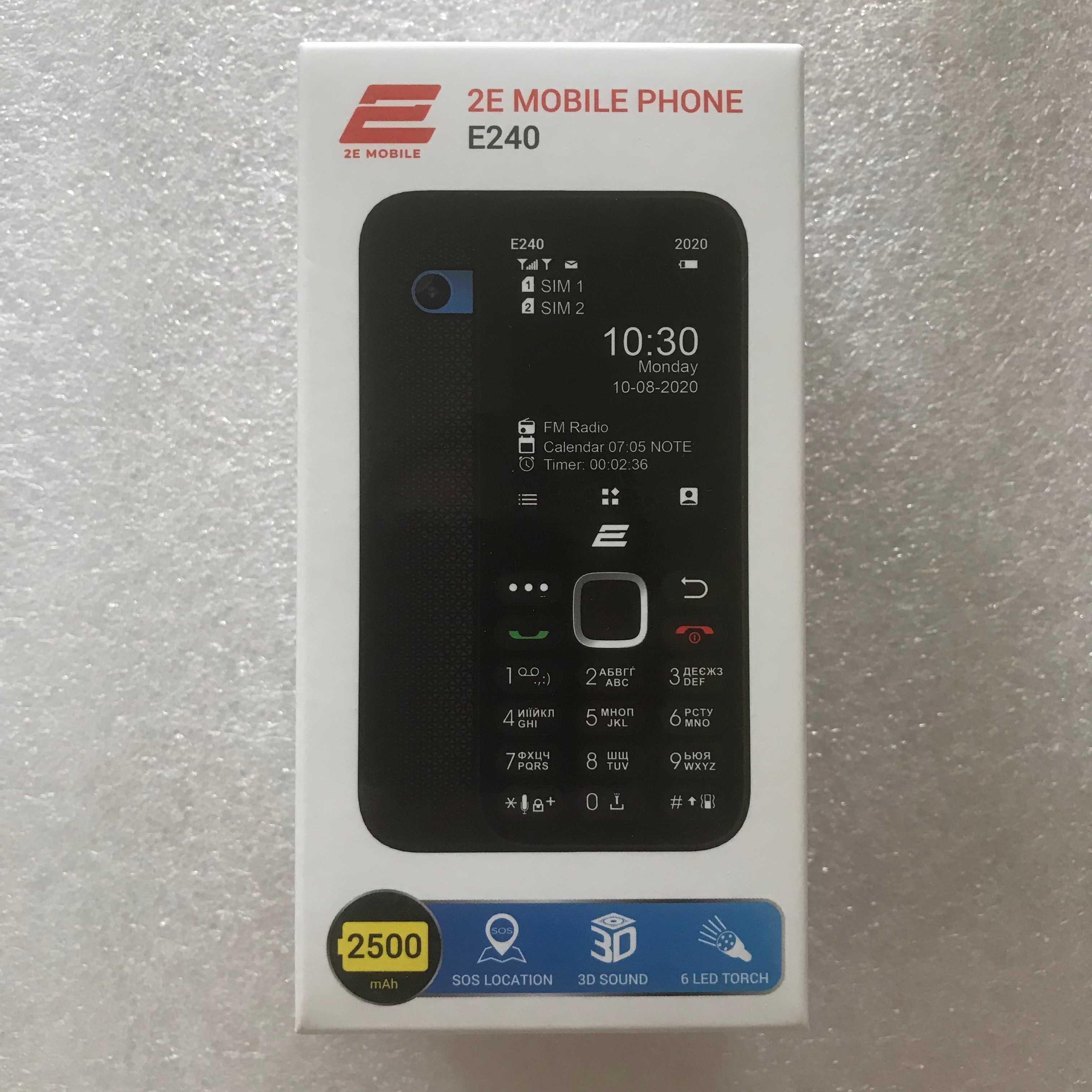 мобильный телефон 2Е Е240 Black