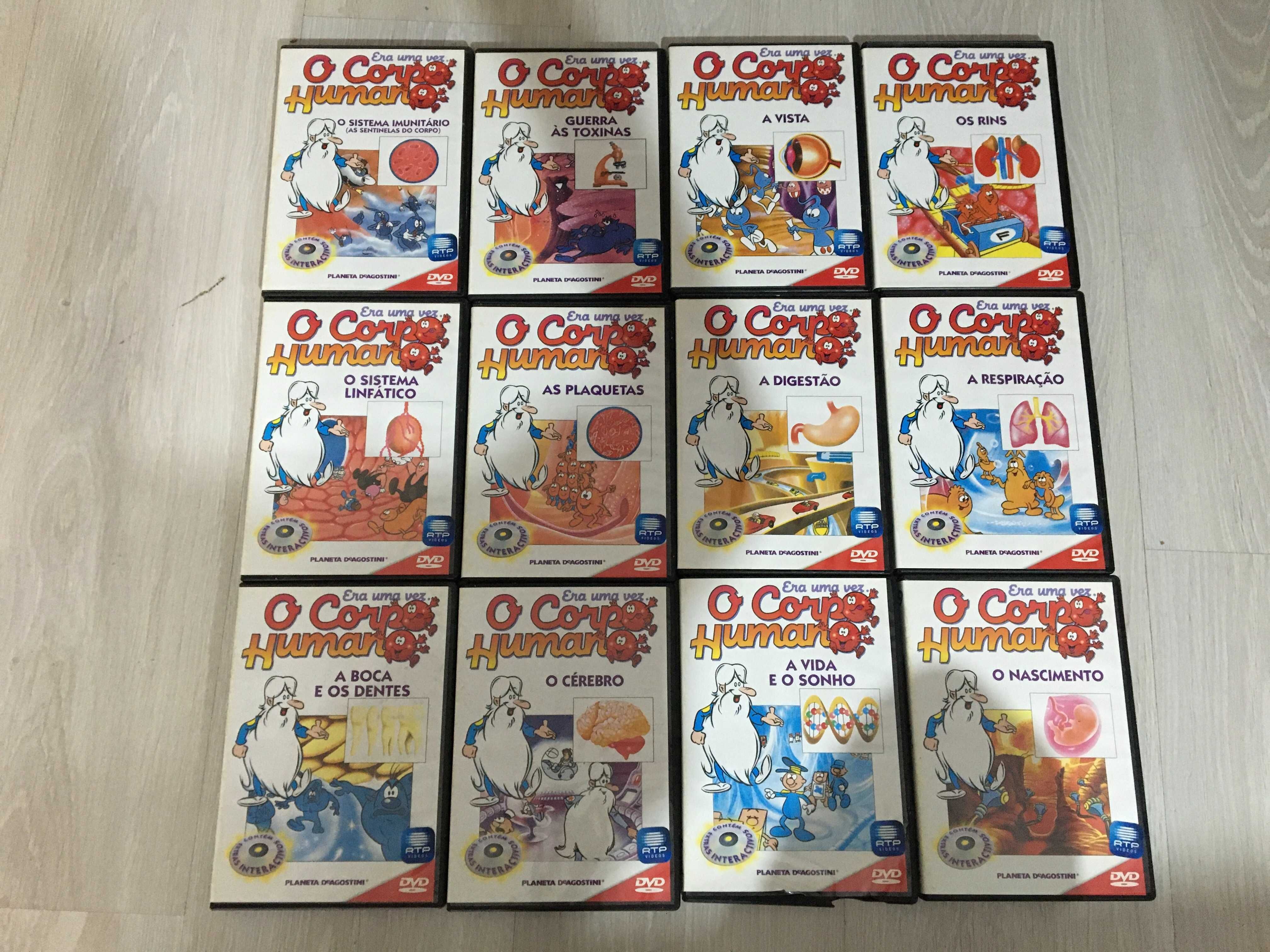 26 dvds .Da serie em banda desenhada era uma vez o Corpo Humano