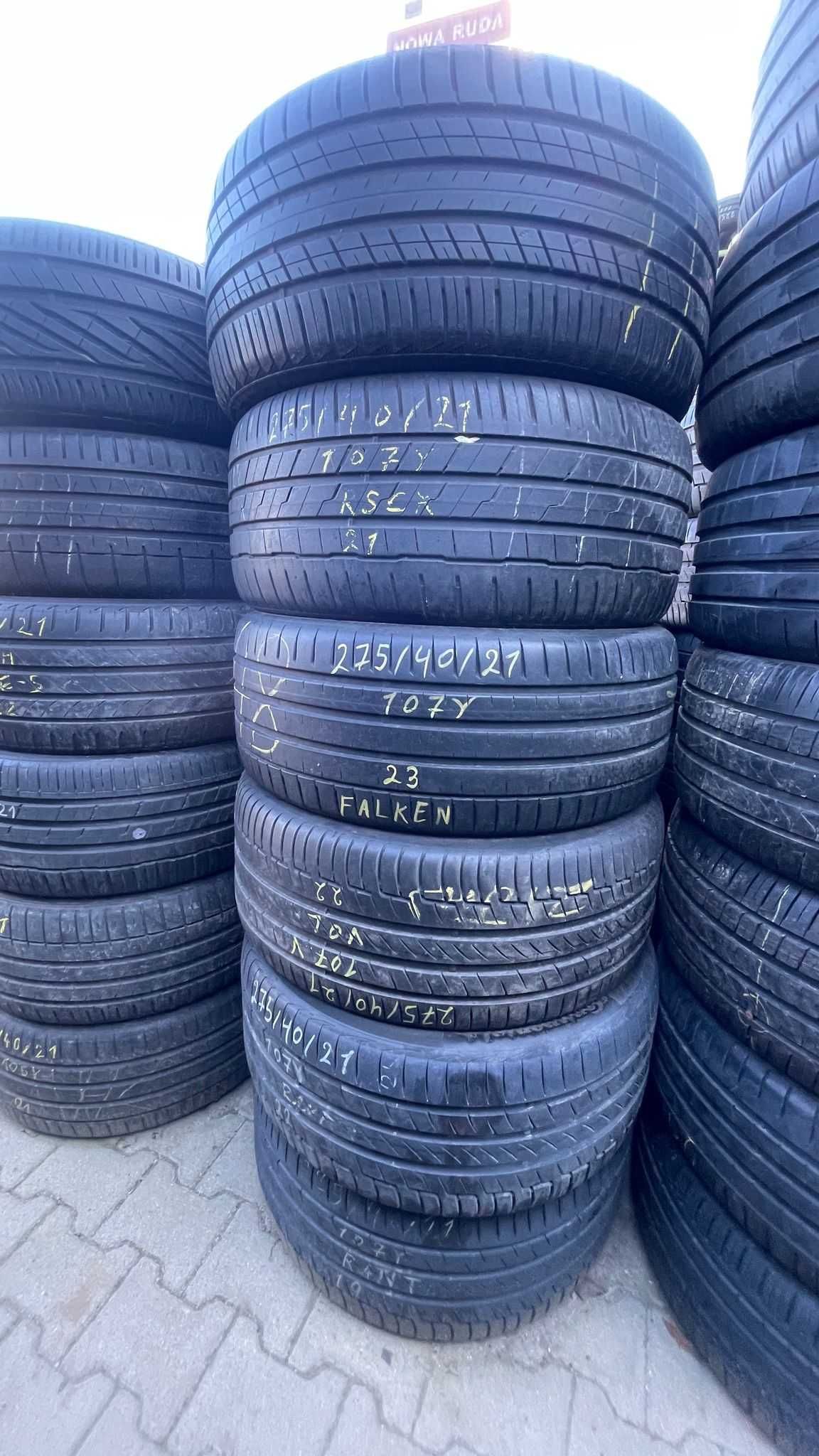 Opony pojedyncze 275/40R21 Michelin Continental Dunlop Pirelli