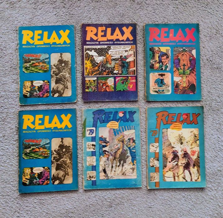 6 × RELAX - nr 14, 20, 2×23, ( 1978 r.) 25, 26 ( 1979 r.). Stan dobry