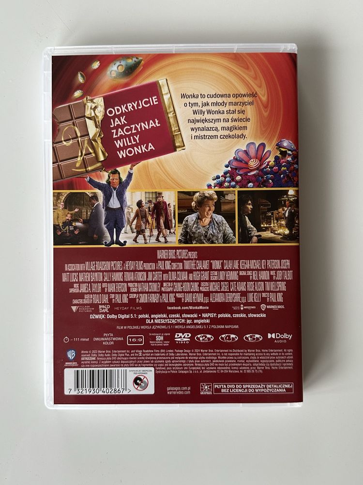 Wonka DVD.