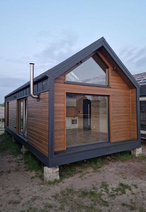 Domek mobilny całoroczny Nowoczesna Stodoła Dom letniskowy Tiny House.