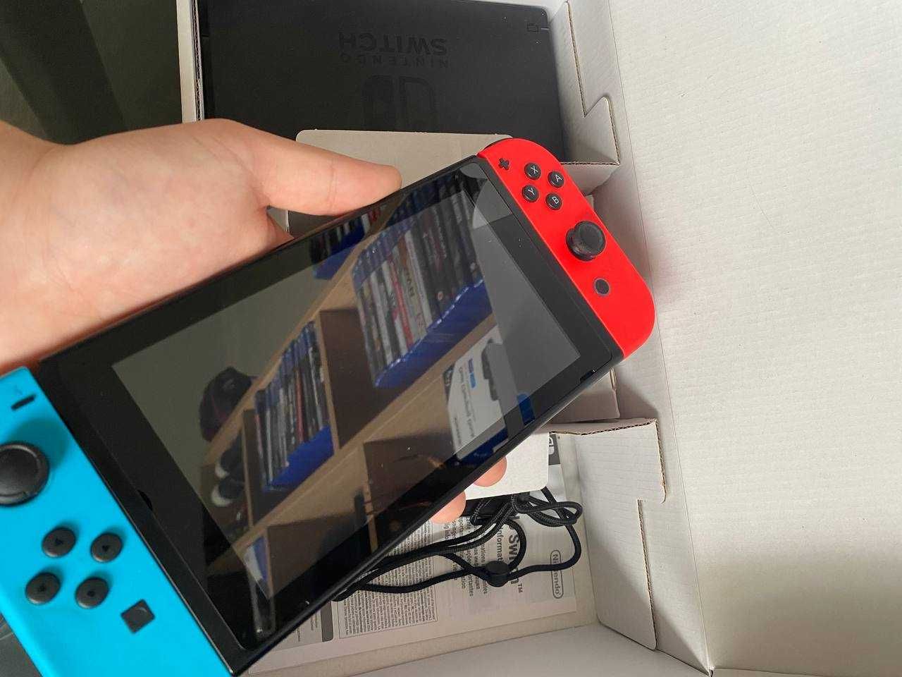 Nintendi switch 128 ГБ + 10 ігор, повний набір, гарантія,обмін,магазин