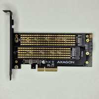 Adapter Dysku SSD Axagon PCEM2-DC PCIE NVME+SATA M.2