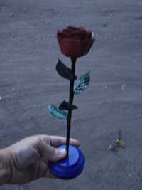 Роза сувенирная металлическая