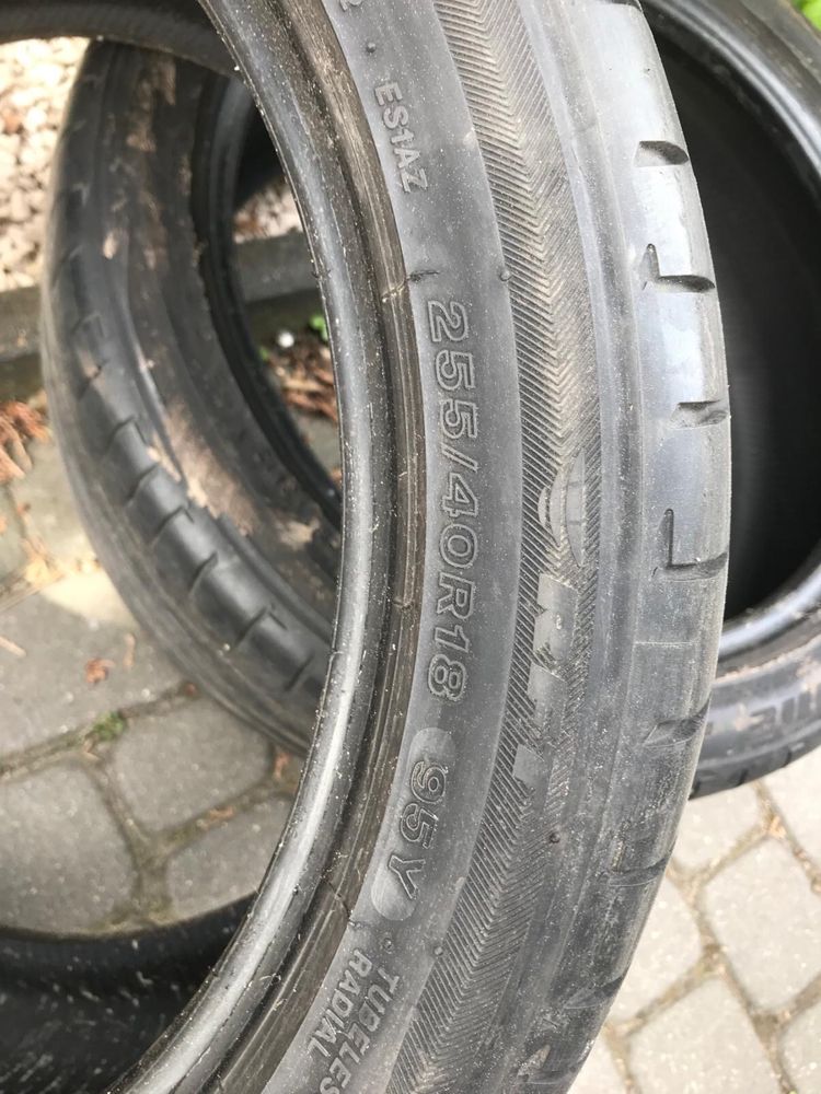 Opony letnie Bridgestone 255 40 r18