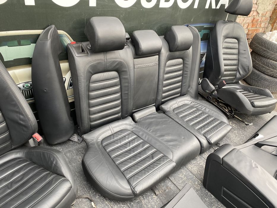 салон passat b6 сидушки сидіння чорний шкіра Пассат Б6