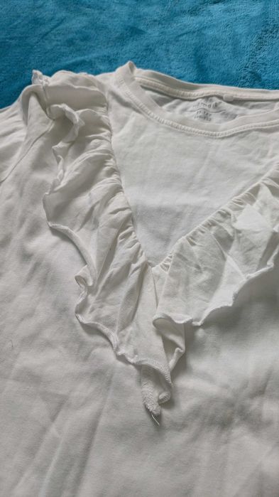 Biala bluzka szkolna 146 - 152 11 lat