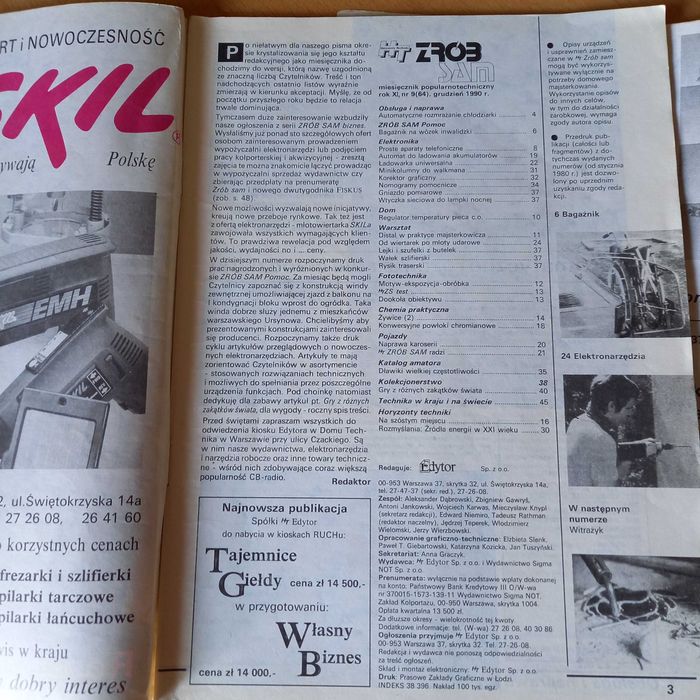 stare numery czasopisma "Zrób Sam"