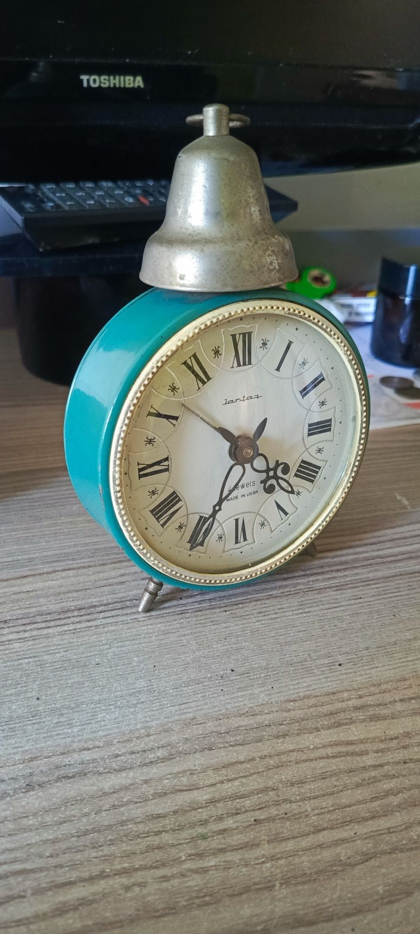 Zegar/budzik Jantar – Made in USSR – 4 jewels – retro PRL