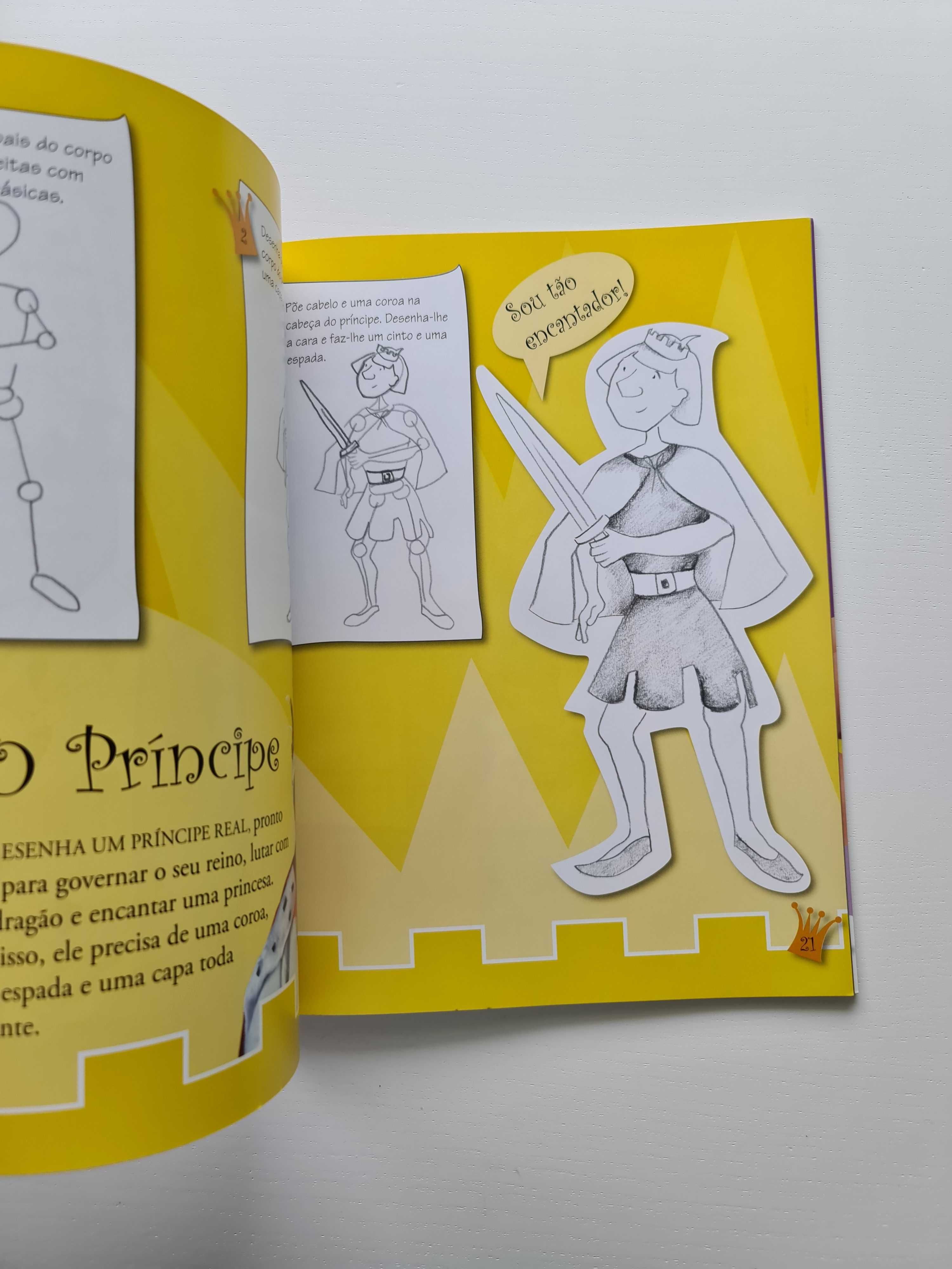 Livro "Consigo desenhas Criaturas Mágicas"