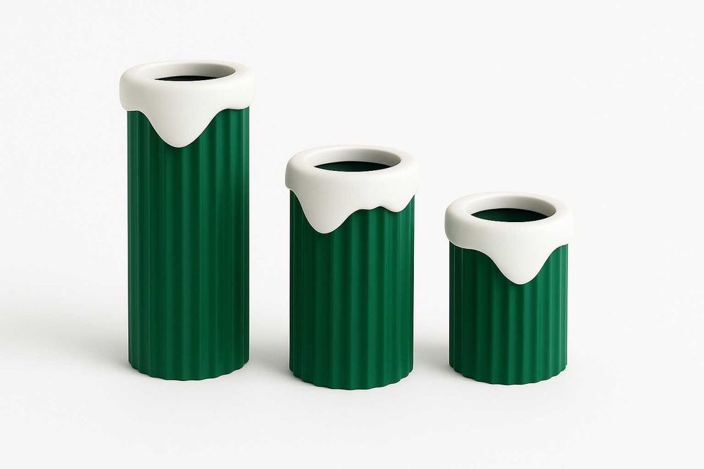 Zestaw 3 świeczników różne kolory