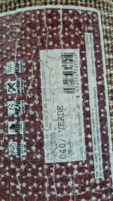 Tapete verde 170x120