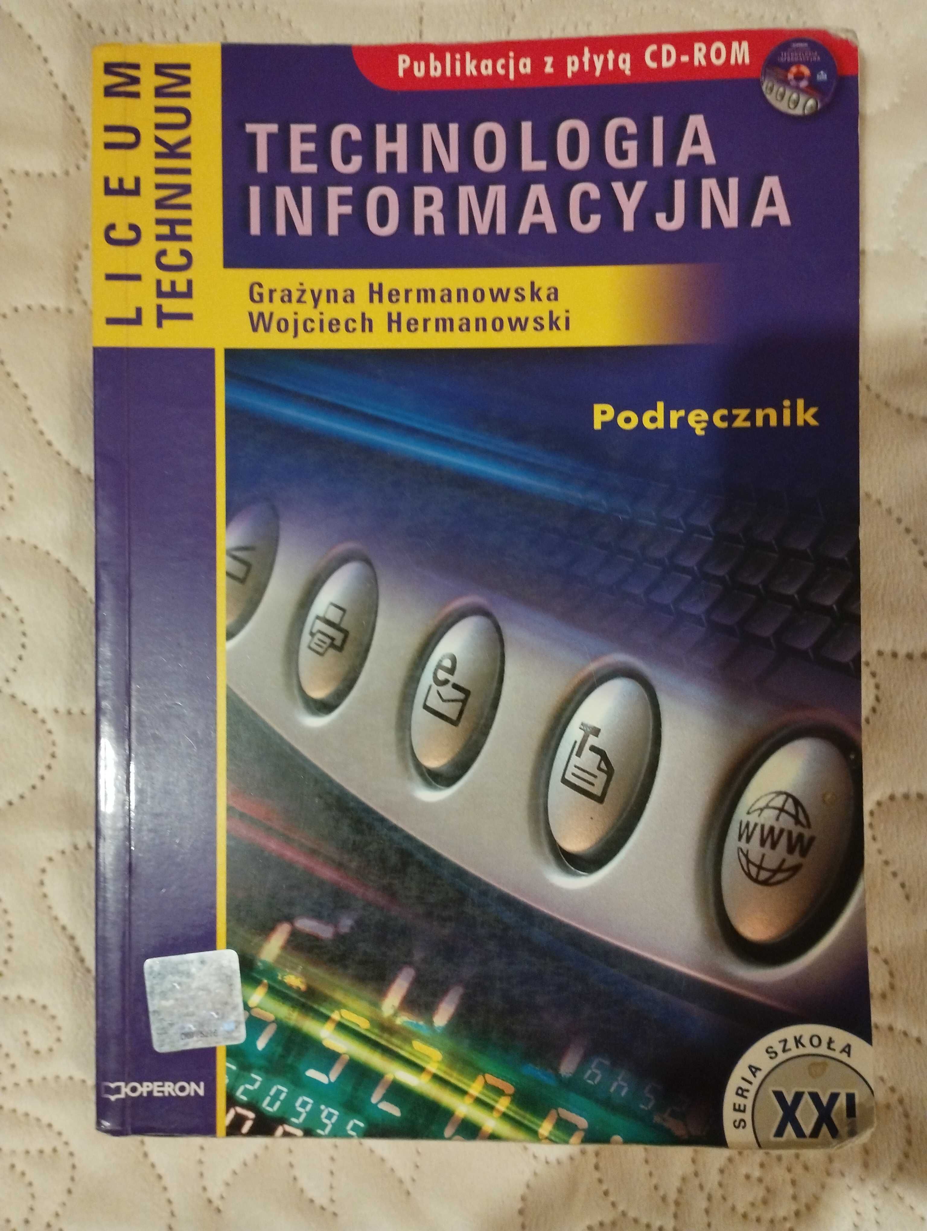 Technologia informacyjna. Podręcznik, Operon, 2008 (z płytą)
