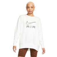 Белый женский оверсайз свитшот худи футболка Nike Air размер S-M