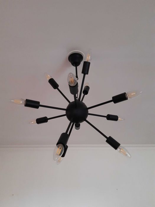 Candeeiro preto como novo