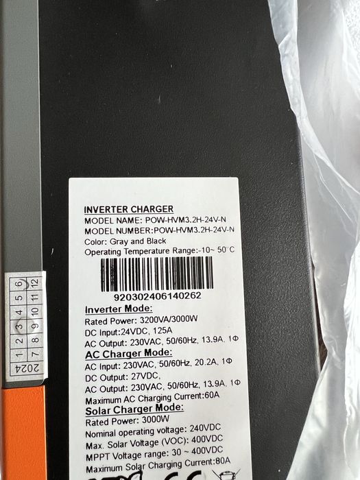 Без торгу. Добротний Якісний Гібридний інвертор 24v 3000w