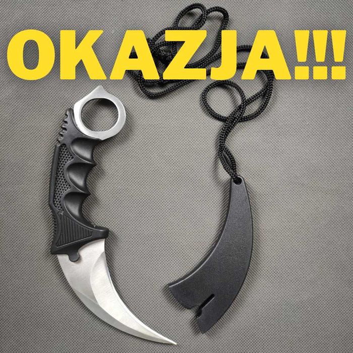 OKAZJA! Nóż Karambit CS:GO Silver