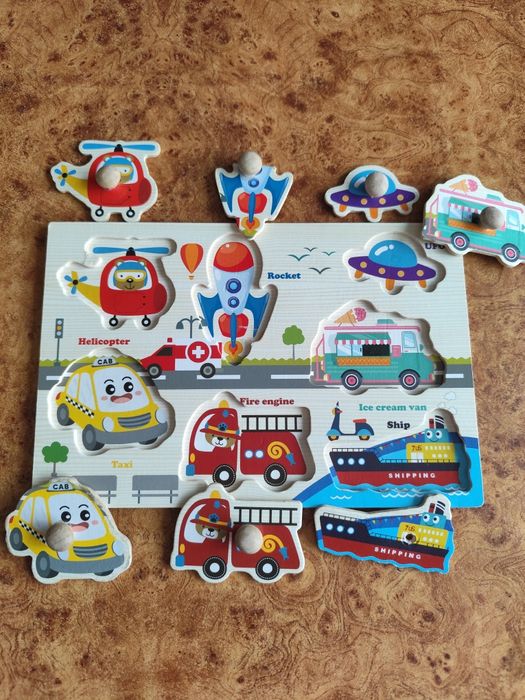 Дерев'яний сортер пазли звірочепи