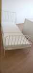 Cama extensível com estrado e colchão