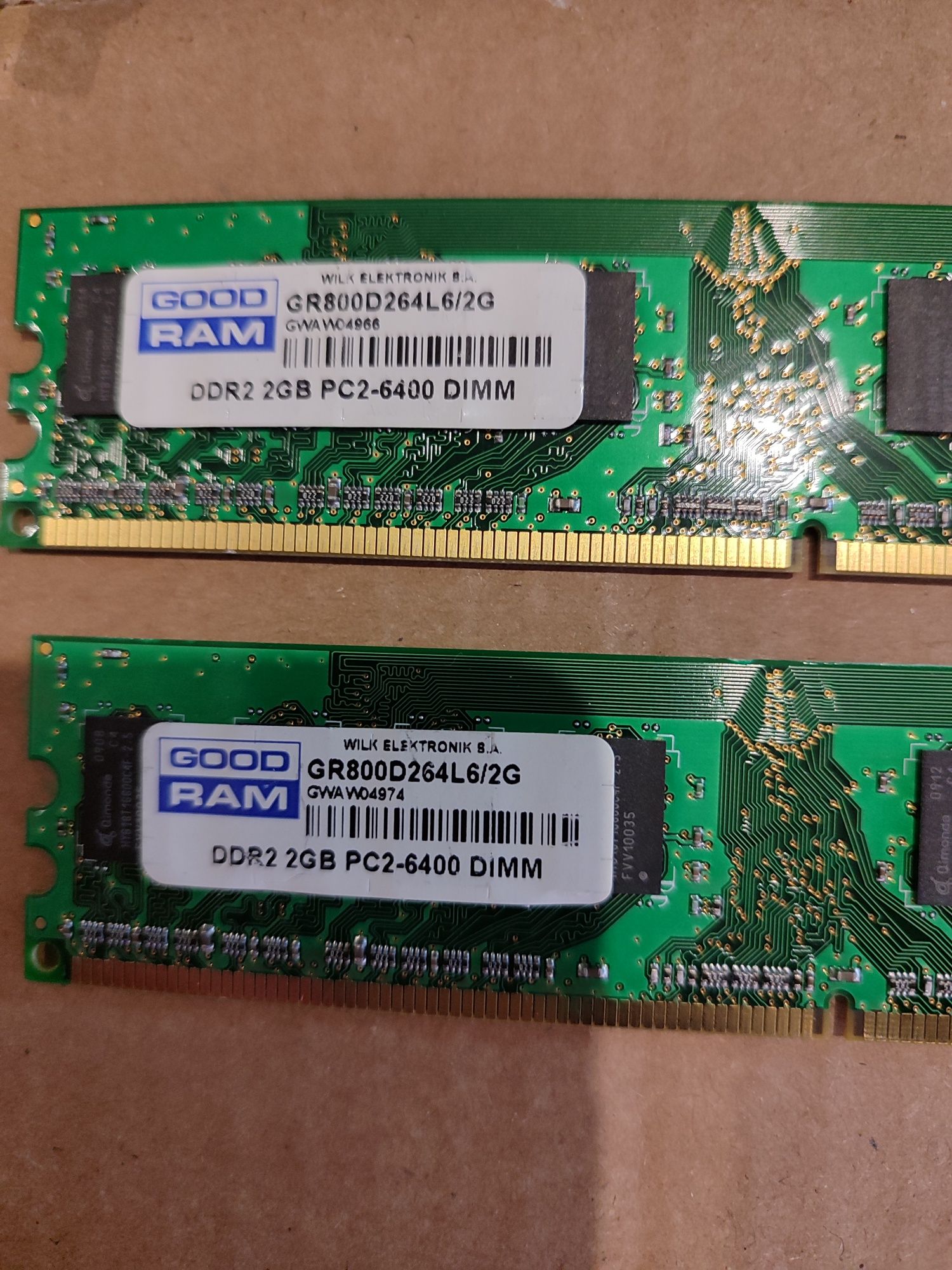 Części do Retro PC DDR2 4 GB plus grafika