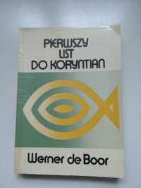 Werner de Boor „Pierwszy List do Koryntian” komentarz biblijny.