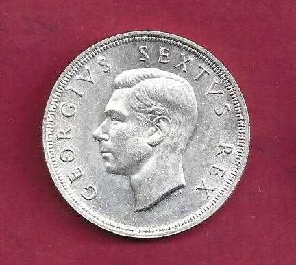 Africa do Sul  5 shilings   1948  UNC   Soberba