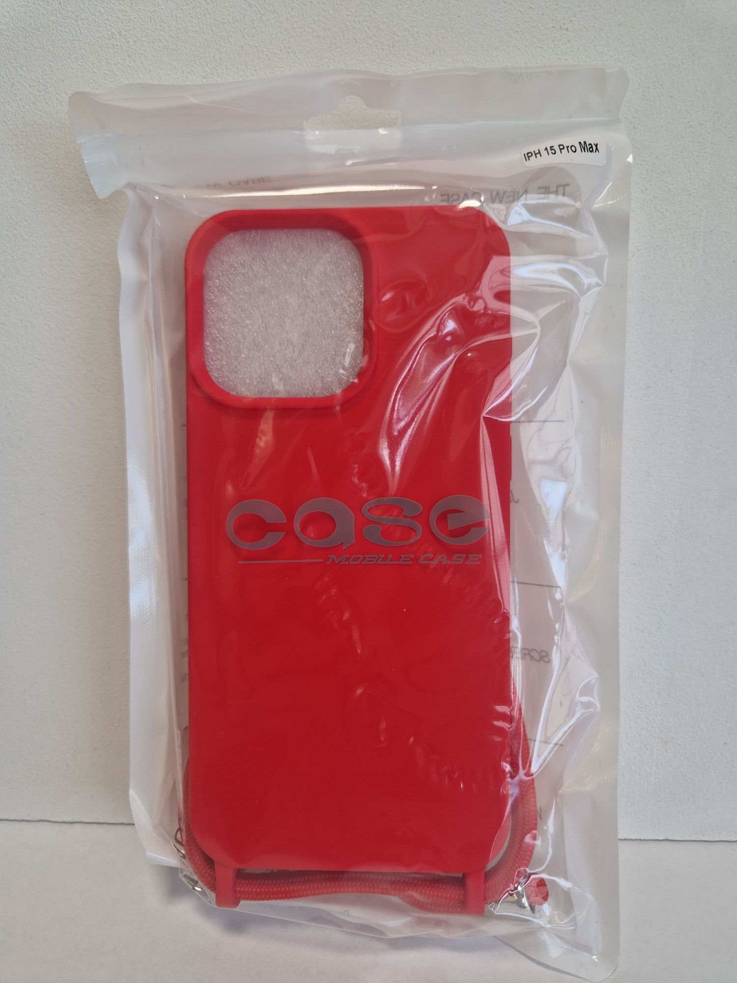 Strap Silicone Case do Iphone 15 Pro Max wzór 1 czerwony