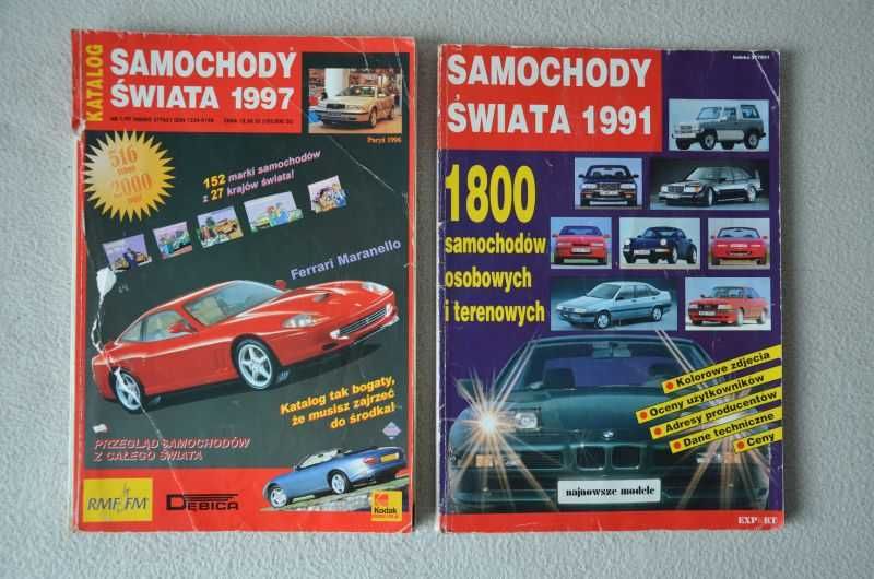Katalog Samochody Świata 1991 i 1997 unikat