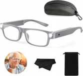 NZQXJXZ 200% podświetlane okulary powiększające LED ładowane USB białe