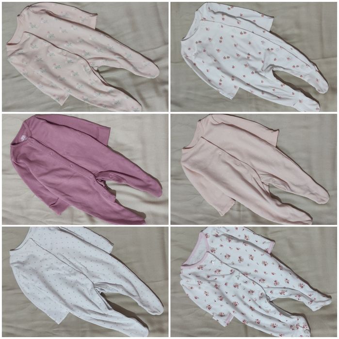 Mega paka wyprawka dla dziewczynki H&M Next Disney 50szt kombinezon