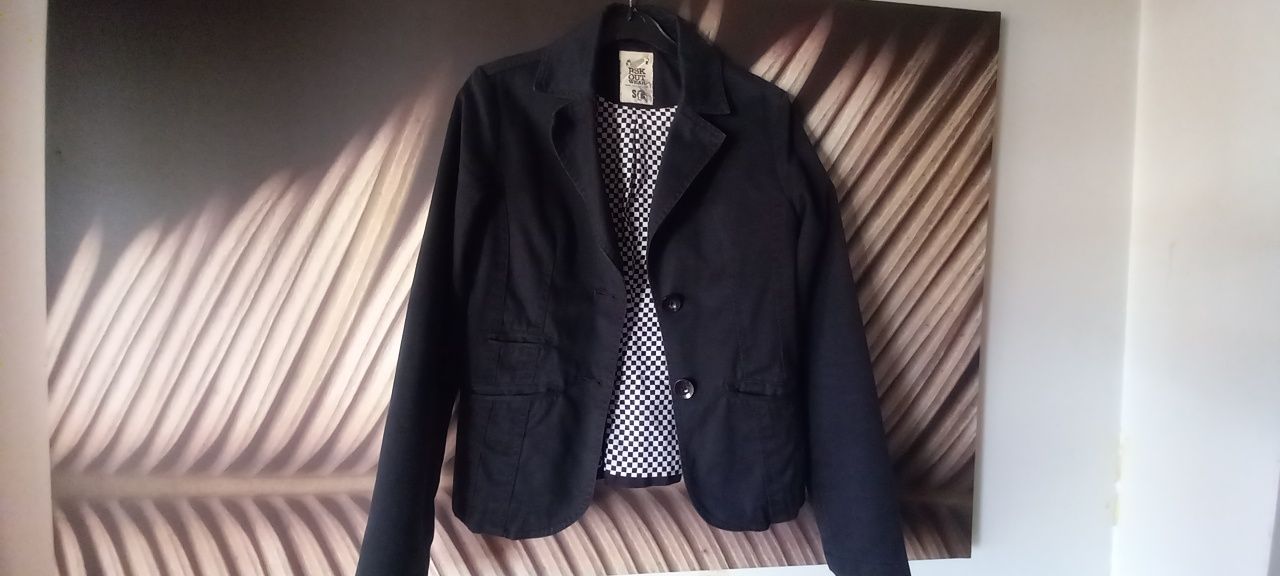 Blazer azul escuro Bershka