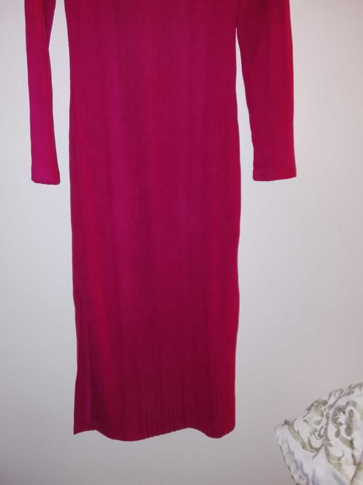 Vestido em malha comprido