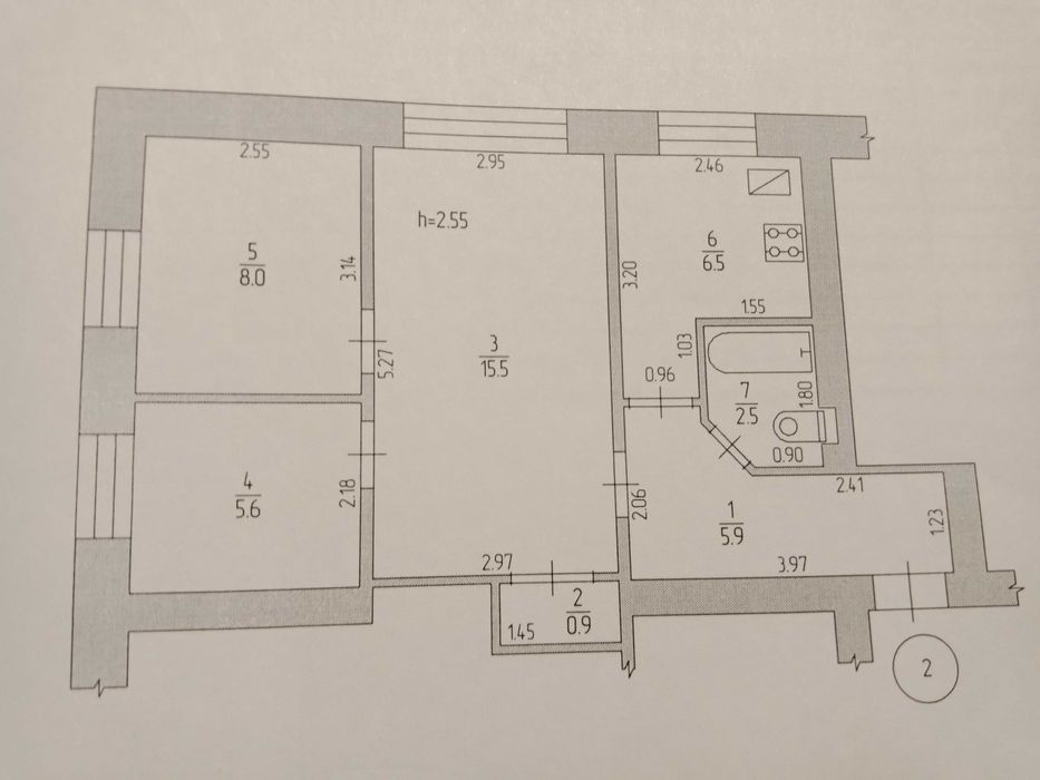 продам 3-х кімнатну квартиру в м.Заводське  Полтавськоі обл.