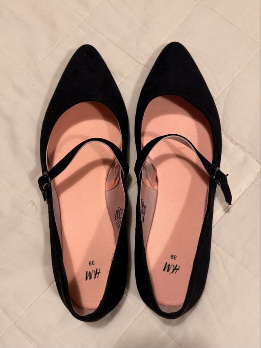 Czarne baleriny z H&M r. 39