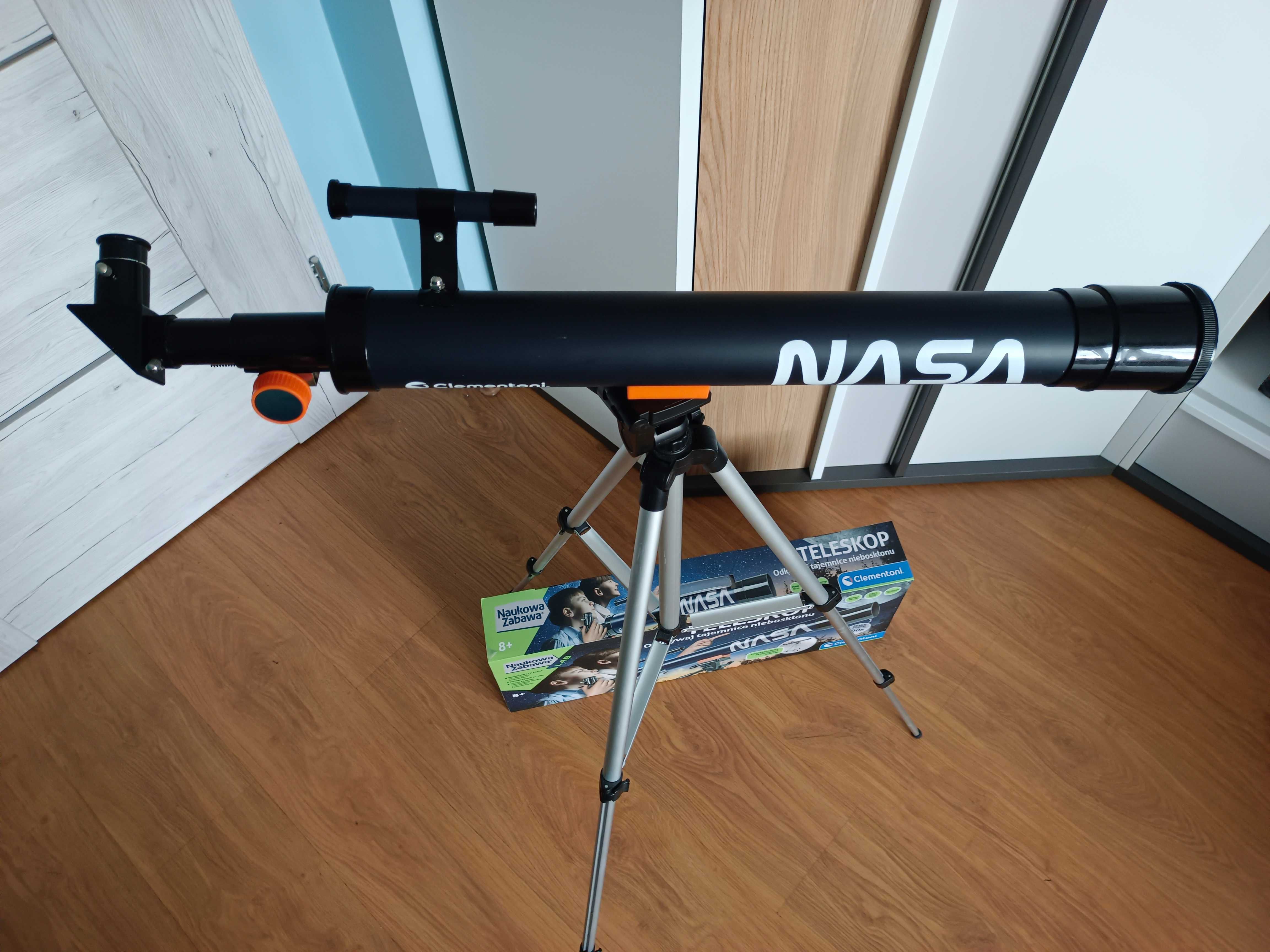 Prawdziwy teleskop Clementoni Zabawka Naukowa Nasa.Stan idealny jak no