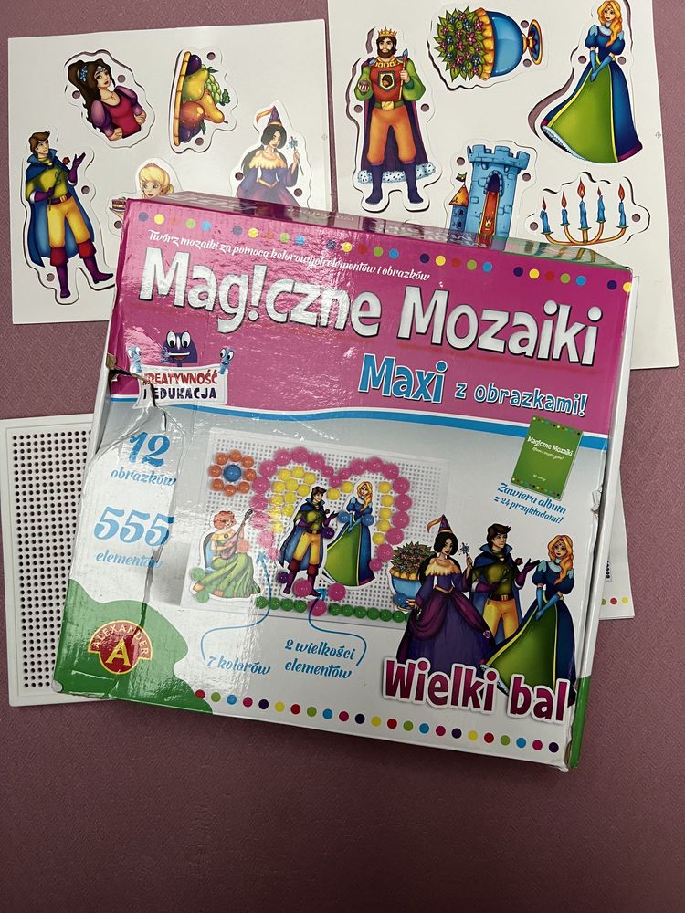 Magiczne mozaiki maxi z 12 obrazkami, 555 elementów, Wielki Bal