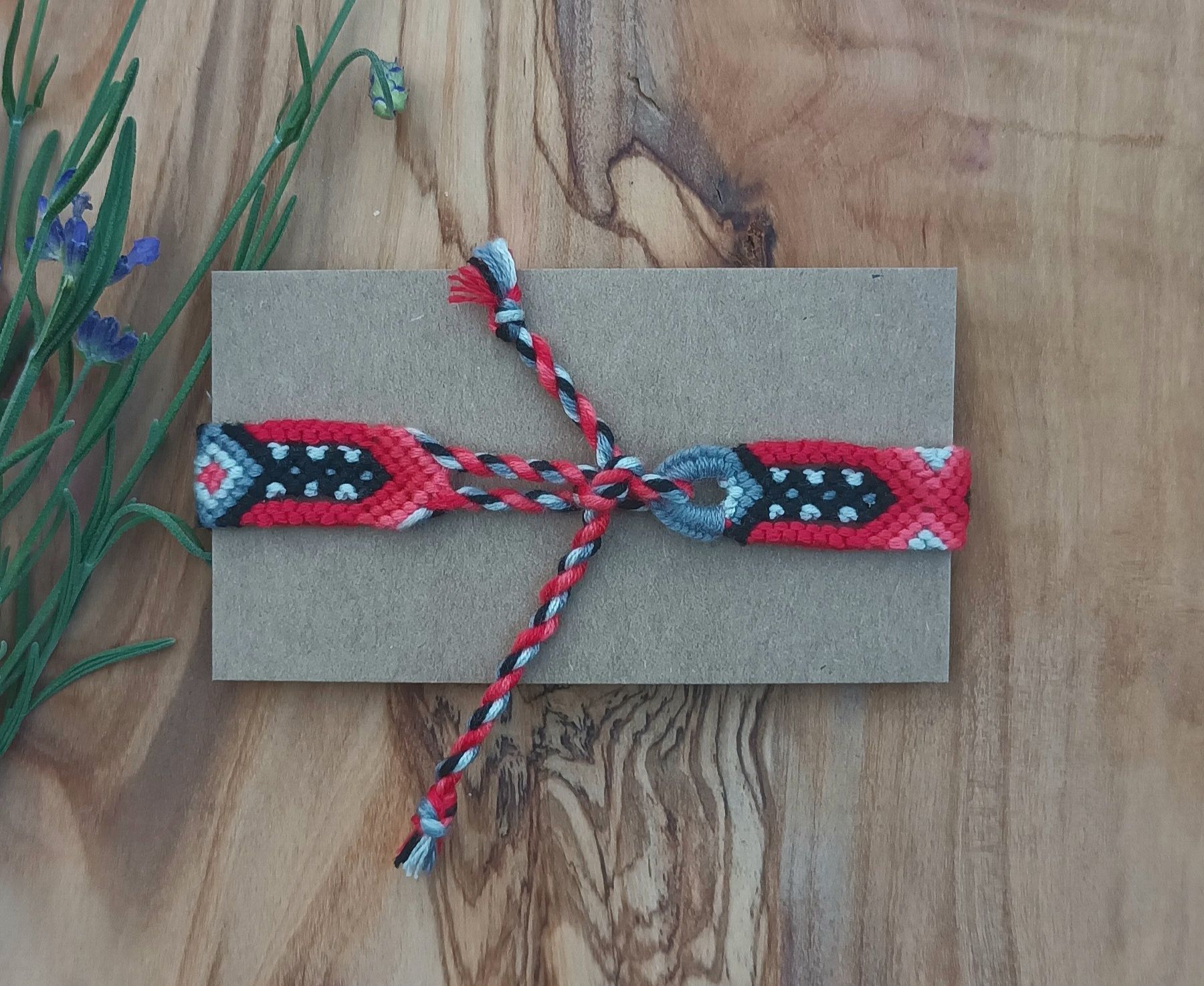 Branzoletka z muliny handmade