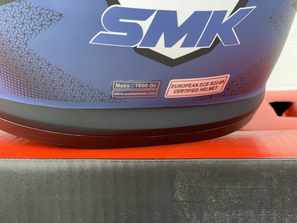 Kask motocyklowy SMK typhoon rozmiar XL, Blenda, Certyfikat EU!