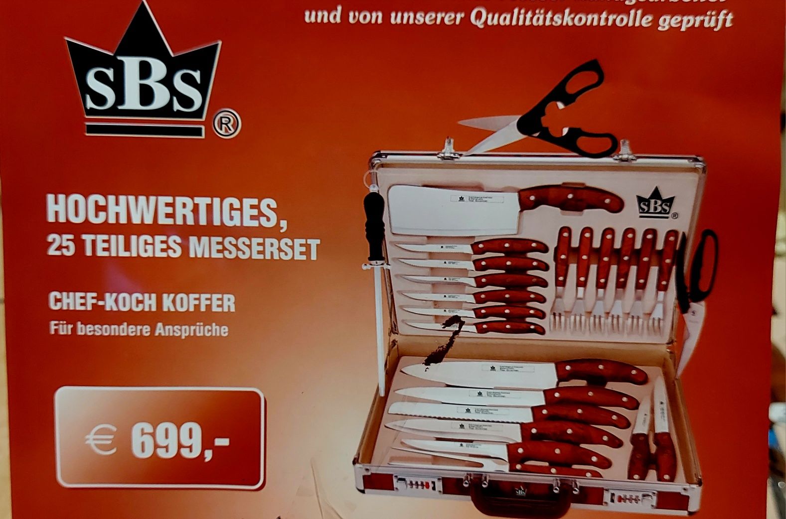 Zestaw kuchenny niemieckiej firmy Hochwertige chef-koch koffer
