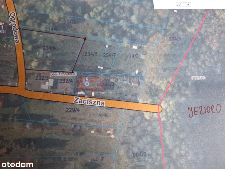 Działka budowlana na sprzedaż.  J. Miedwie Żelewo.