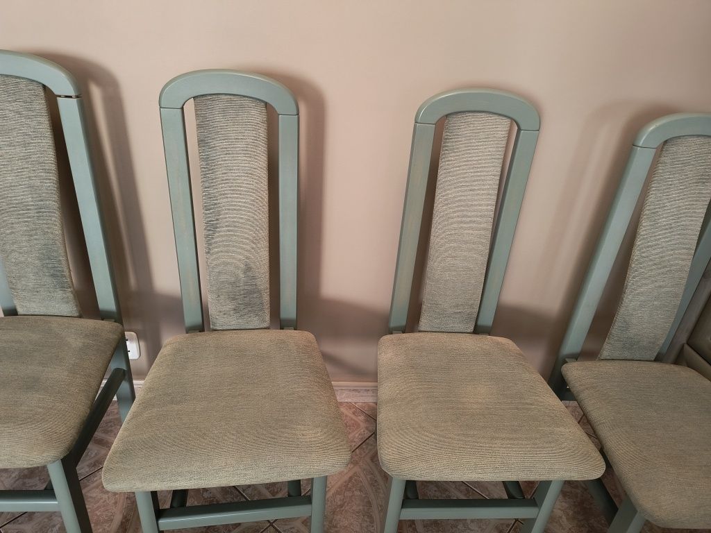 Krzesła Retro zielone  6 sztuk