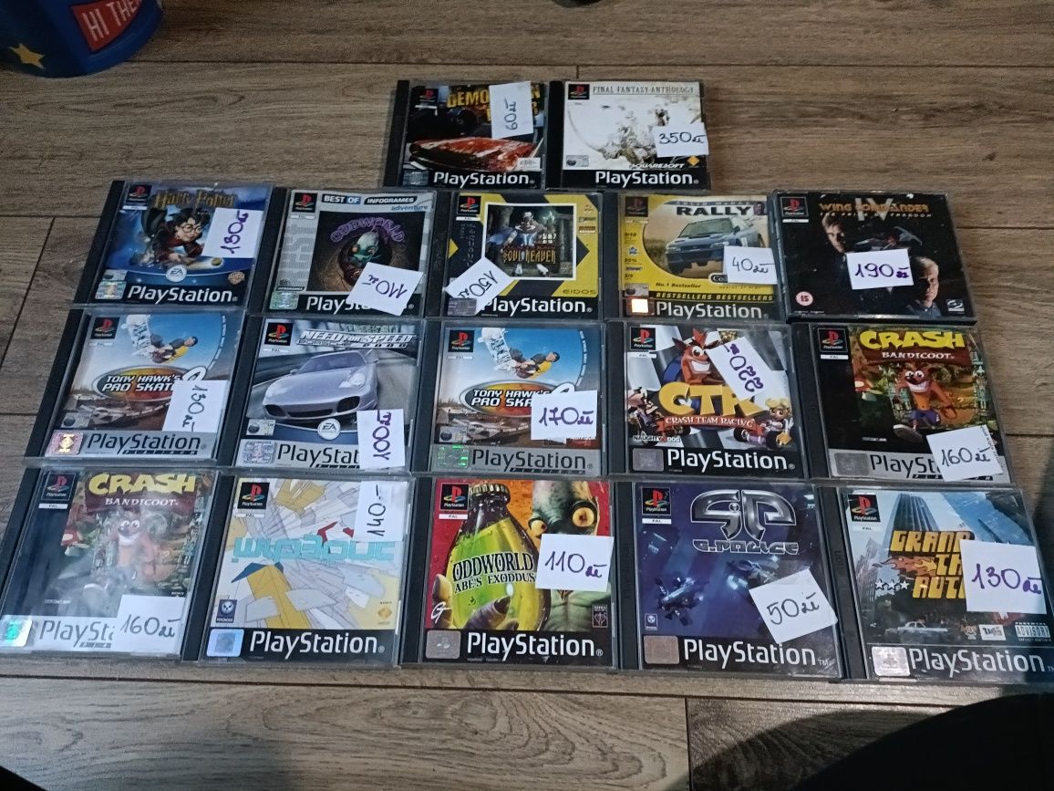 Gry PlayStation psx crash ctr final fantasty GTA Harry Potter