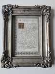 "Initium Sancti Evangelii Secundum Joannem" w XIX w srebrzonej ramie