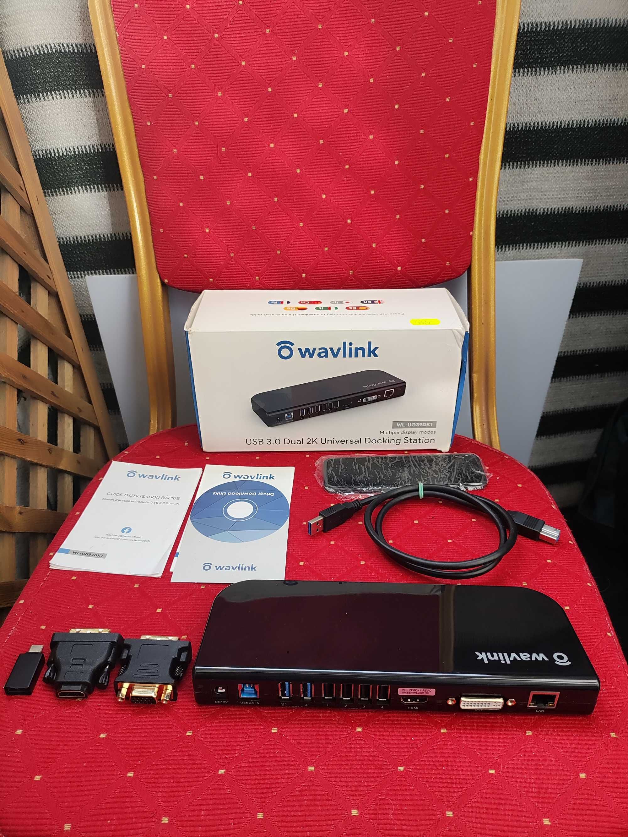 Stacja Dokująca Wavlink WL-UG39DK1 USB3.0 HDMI DVI VGA Apple Mac 1080p
